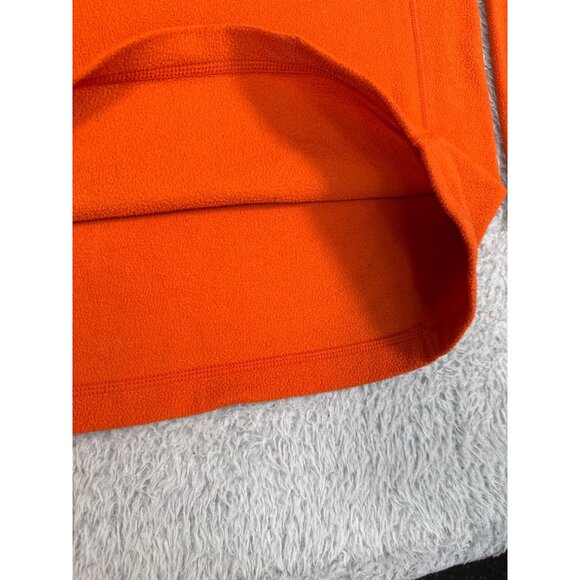 The North Face Half-Zip Fleece Jacket Mens L/G Orange Polyester Light Bright - Picture 13 of 14